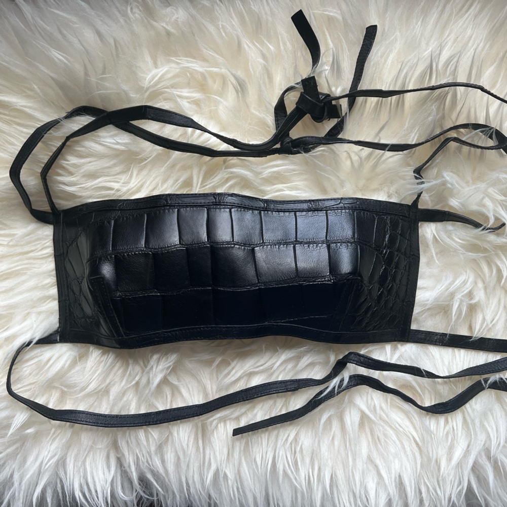 Prada Alligator Leather Bra Top RARE!